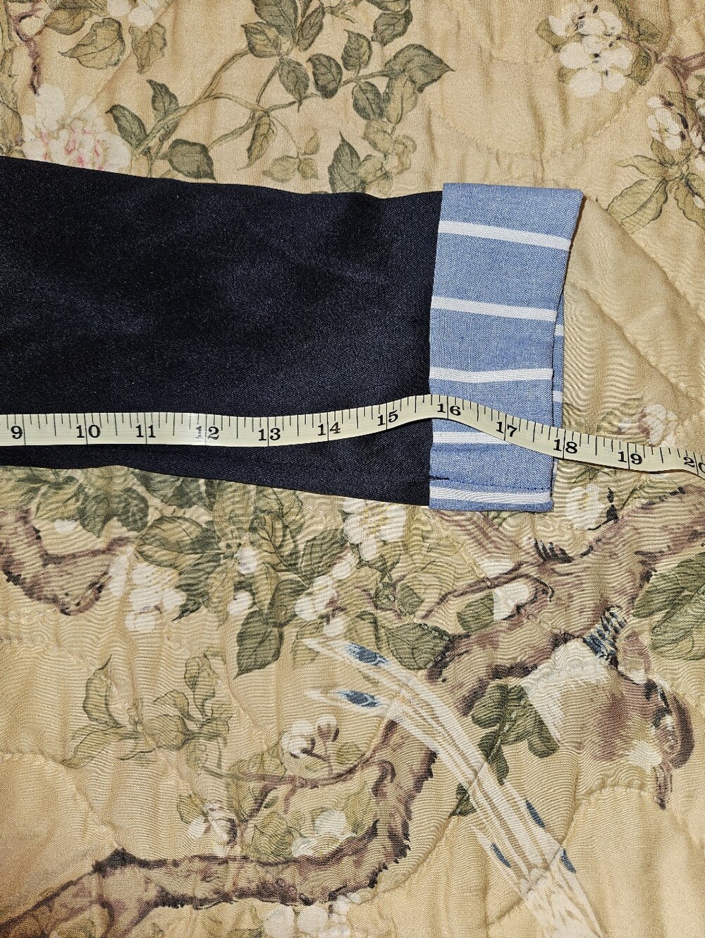 SHEIN Navy Blue Two-Piece Pantsuit with Light Blue Stripe Accents - Picture 12 of 16